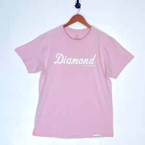 DIAMOND Supply Co. | Diamond Script Essential Tee | Pink | Men’s Large